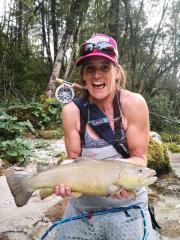 nice upper Soca Marble trout Slovenia